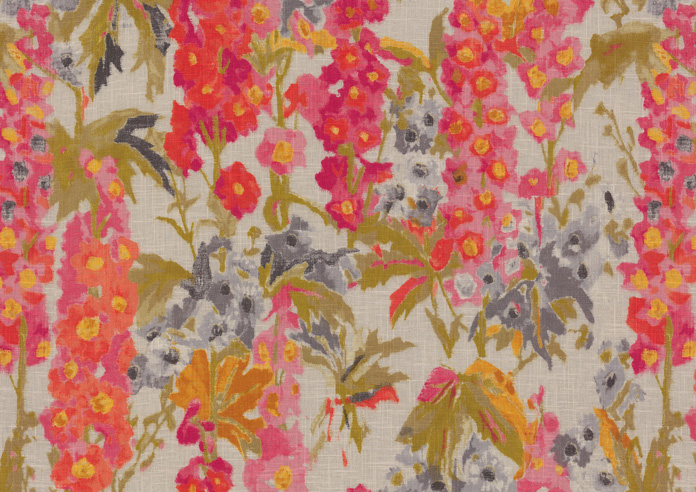 Hollihocks, Candy - Made to Measure Curtains - Image 8